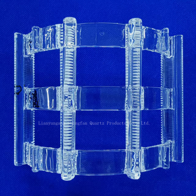 Anpassung Silikon Wafer Reinigung Rack Quarz Rille Boot hochtemperaturbeständig