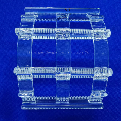 Anpassung Silikon Wafer Reinigung Rack Quarz Rille Boot hochtemperaturbeständig
