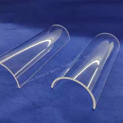 Anpassung von hochtemperaturbeständigen durchsichtigen halbkreisförmigen Quarzglasfliesen
