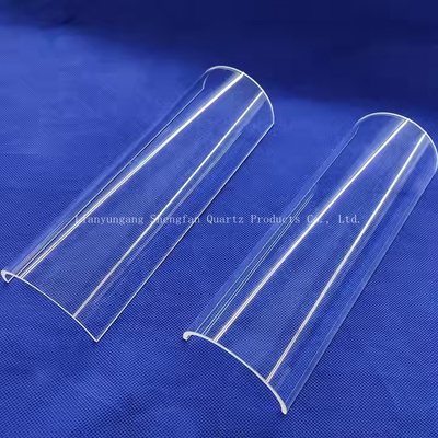 Anpassung von hochtemperaturbeständigen durchsichtigen halbkreisförmigen Quarzglasfliesen
