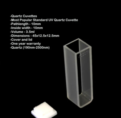 UV-Quarzkuvette 5 ml/10 ml 100% Blasenfrei kompatibel mit UV-Vis-Spektrophotometern