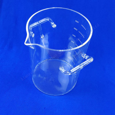 Fabrikgefertigte Quarzglasbecher und Quarzware Hochtemperaturbeständig Korrosionsbeständig