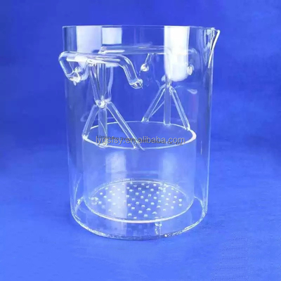 2.2g/cm3 Dichte Korrosionsbeständig bei hohen Temperaturen Transparentes Quarzglasbecher für Industriezwecke