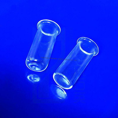 1100C Transparente kundenspezifische klare runde Unterseite Quarz Prüfrohr für wissenschaftliche Experimente