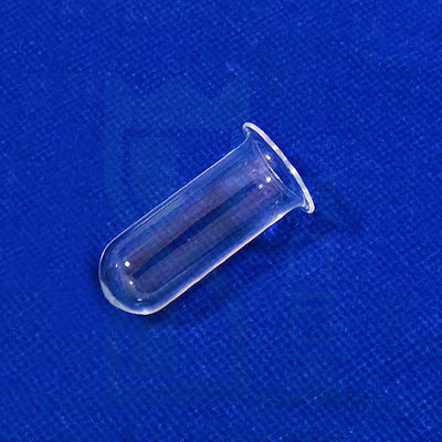angepasste klare runde Quarz-Teströhre mit unterem Ende für das Labor angepasste durchsichtige kreisförmige runde/unterte Experimentalquarz-Teströhre mit ringen Flanschen, geeignet für den Laborgebrauch