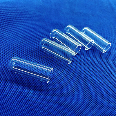 1100C Transparente kundenspezifische klare runde Unterseite Quarz Prüfrohr für wissenschaftliche Experimente