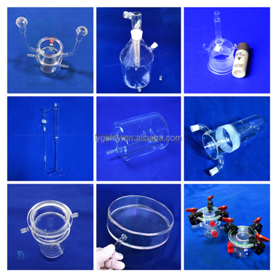 Kundenspezifischer 50ml bis 5000ml Quarzglasreaktor Vakuum-Quarz-Photoreaktor