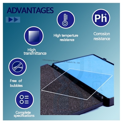 Kundengebundene transparente UVquarz-Glas-Platte für Darstellungsfeld-Glas