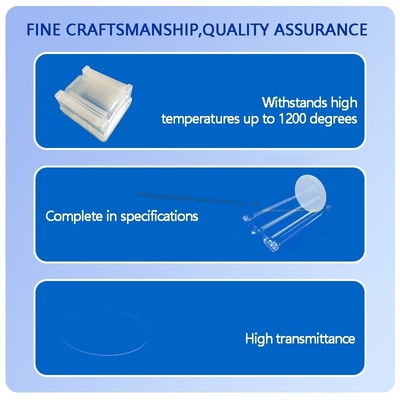 Hochtemperatur-beständige, mattierte Quarzscheibe, klare Quarzglasplatte mit Hitzebeständigkeit