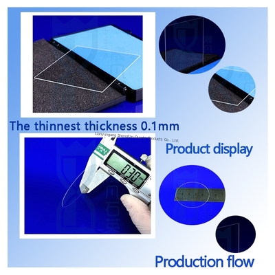 Kundengebundene transparente UVquarz-Glas-Platte für Darstellungsfeld-Glas