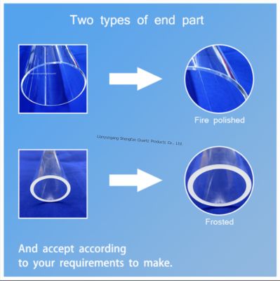 Hochtemperaturbeständig, hochreine Korrosionsbeständigkeit, Quarzglasrohr, geschmolzenes Siliziumrohr