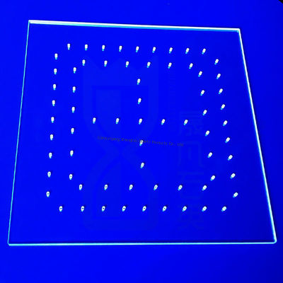 Lasergeschnittene, kundenspezifische, hochtransparente JGS1 JGS2 JGS3 Quarzplatten für UV-LED-Reiniger