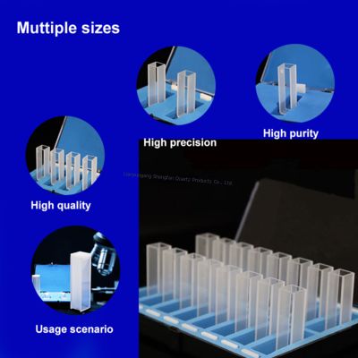 Korrosionsbeständige und hochtransparente Quarz-Küvetten werden in Spektrometern und Spektrophotometern verwendet