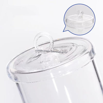 High-purity 99.99% corrosion-resistant quartz crucible with lid