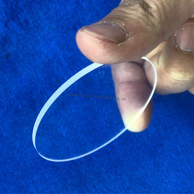 Kundenspezifische UV-hitzebeständige Quarzglas-Rundplatte aus geschmolzener Kieselsäure, klares Quarzglas-Substrat, transparente Quarzplatte