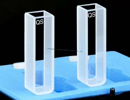 Hochtemperatur- und korrosionsbeständiges Quarzglas-Farbmessgerät mit 3,5 ml Kapazität