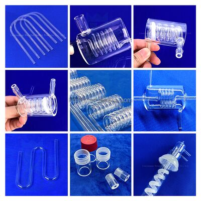 Hohe Reinheit 99,99% Korrosionsbeständiges Quarzflanschrohr Sand Quarzrohr