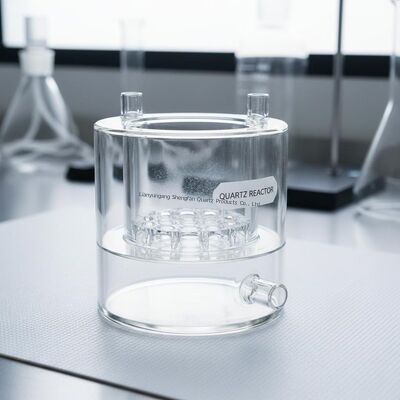 Maßgeschneiderte korrosionsbeständige, hochtransparente doppelwandige Quarzglasreaktoren für wissenschaftliche Laborgeräte