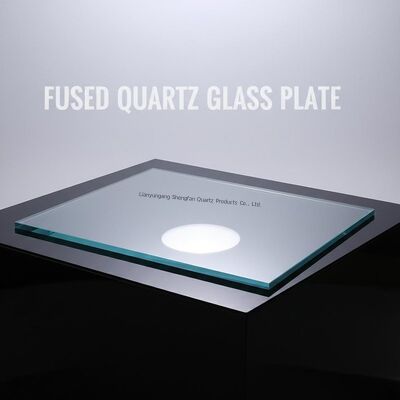 Manufacturer Support Custom  Fused  Thick Quartz Sheet  With Hole