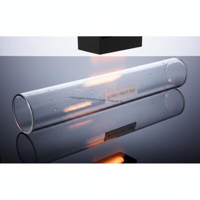 Kundenspezifische großformatige hitzebeständige Quarzglasrohr mit hoher Reinheit SiO2>99,99%