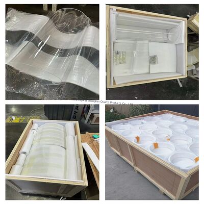 Hitzebeständige hochreine 99,99% transparente Quarzglasröhre für industrielle Anwendungen