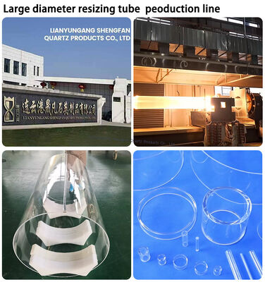 Hohe Reinheit 99,99% Quarzglasrohr mit 1100°C Arbeitstemperatur und UV-Schutz