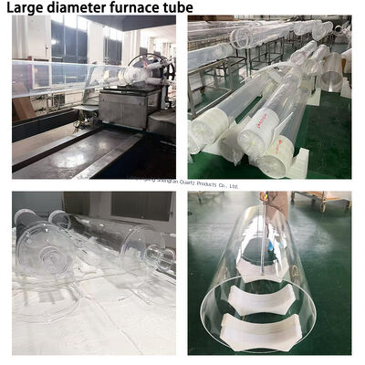 Fabrikgefertigte hochtemperaturbeständige Quarzglasröhre mit 99,99% SiO2-Reinheit und Betriebstemperatur von 1100 °C