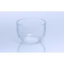 Kundengebundener Quarz-Glas-Tiegel-transparenter Farbrundfuß