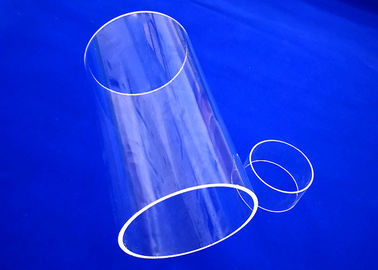 Chemisches beständiges Glaskapillarrohr, flache Unterseiten-Reagenzglas-Antisäure kundengebundenes Form-Quarz-Glasrohr