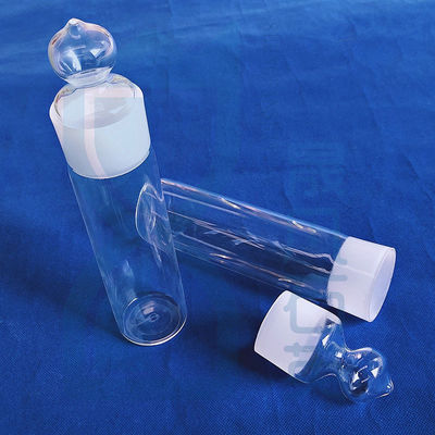 Transparente Laborreagenzflasche Kondensator Reaktor Wasserkühlung Quarzglas