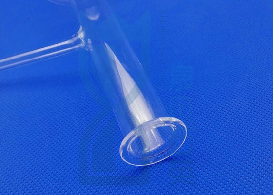 Transparenter schmaler Hals-Quarz-Glas-Rundkolben für Labor