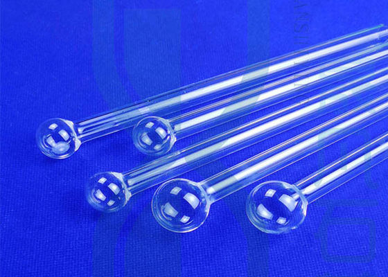 Transparentes 0.5mm Quarz-Reagenzglas mit Quarz-Glaskugel-Kopf