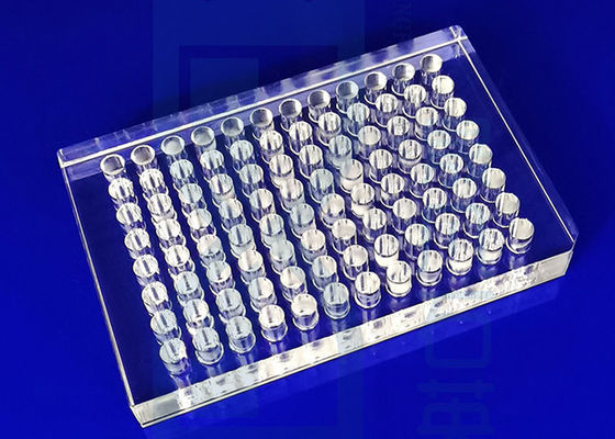 Klare Glasbearbeitungs-Quarz-Glas-Polierplatte der Präzisions-SIO2 mit Loch