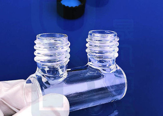 Quarz-Gießwannen-Einschraubgewinde-fixierter Quarz-Rohr für Chemie-Analysatoren