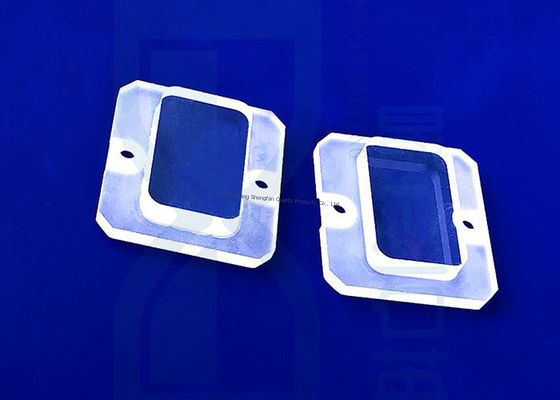 Hochpräzision JGS1 JGS2 JGS3 Quarzglasplatte Glasquarzblech CNC-Prozess Schnitt nach Maß geschmolzener Siliziumquarzglasscheibe