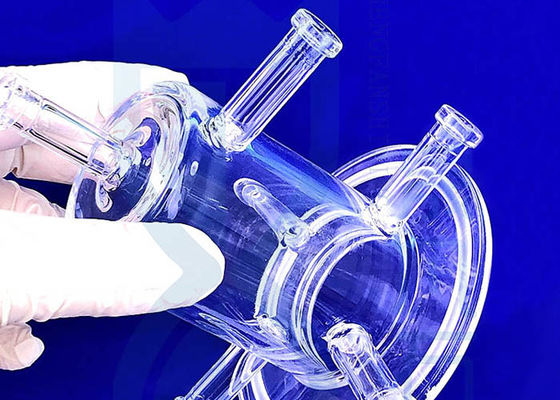 Kundengebundener Quarz Labware Morse 6,5 Glas-2.2g/Cm3 für chemische Industrie