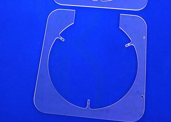 Kundengebundener Quarz Tray For Photovoltaic Semiconductor Soem-freien Raumes