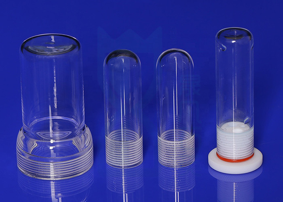 Kundenspezifische Laborreagenzflasche transparent mit Schraube 1750 ℃ ​​Schmelzpunkt