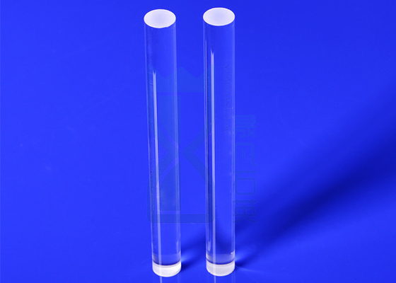 Quarzglasstab aus Quarzglas, transparent, zum Polieren von Faserstäben