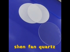 Klare Schritt-fixierter Quarz-Platte, die transparentes Fenster keine Luftblase poliert