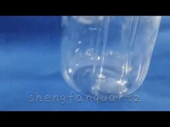 Quarzglas-Quellflasche für chemische Experimente
