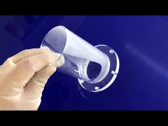 Flansch für transparentes Quarzglasrohr mit großem Durchmesser für chemische Leitungen