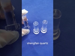 Alkalibeständiges Reagenzglas aus reinem Quarz mit klarem Schliffmund für das Labor