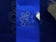 CNC-Anpassung von runden, quadratischen, hochtemperaturbeständigen Quarzglasteilen für die Stanz- und Rillenfertigung