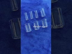 Durchsichtige Quarz-Prüfröhre mit Quarz-Schleifverschluss