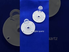 Anpassung Druck Langlebiger Quarz Heizröhre Hochtransparente Quarzröhre Vakuum versiegelte Flansche