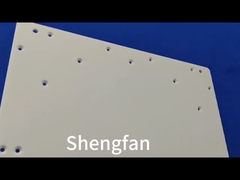 Ofen-Quarz-Rohrflansch mit großen Gelenken, transparent, hochrein