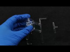 Quarz Graham-Kühler aus Laborglas der Fused-Silicon-Science, 99,9 % SiO2-Gehalt, korrosionsbeständig