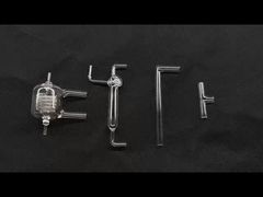 Quarz Graham-Kühler aus Laborglas der Fused-Silicon-Science, 99,9 % SiO2-Gehalt, korrosionsbeständig