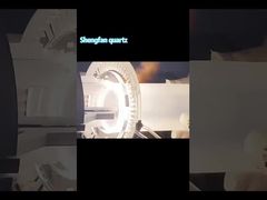 Kundenspezifischer hochtemperatur- und korrosionsbeständiger transparenter Quarzflansch